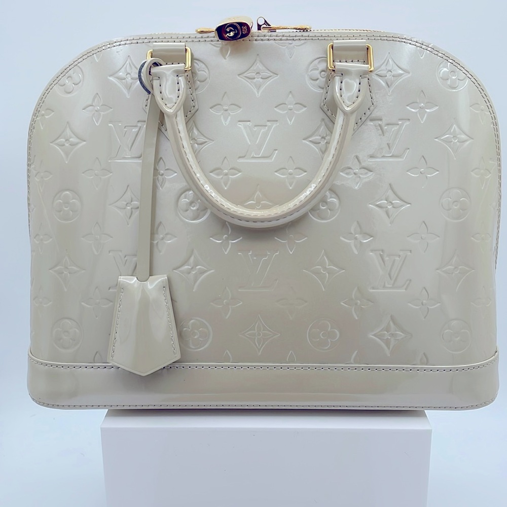 SOLD*** AUTHENTIC LOUIS VUITTON VERNIS ALMA GM FLORENTIN HANDBAG